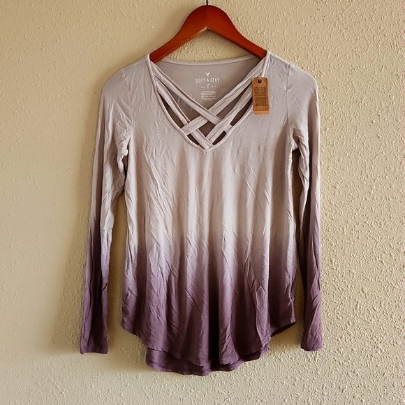 American Eagle Outfitters Tops - 𝅺American Eagle Long Sleeve Top